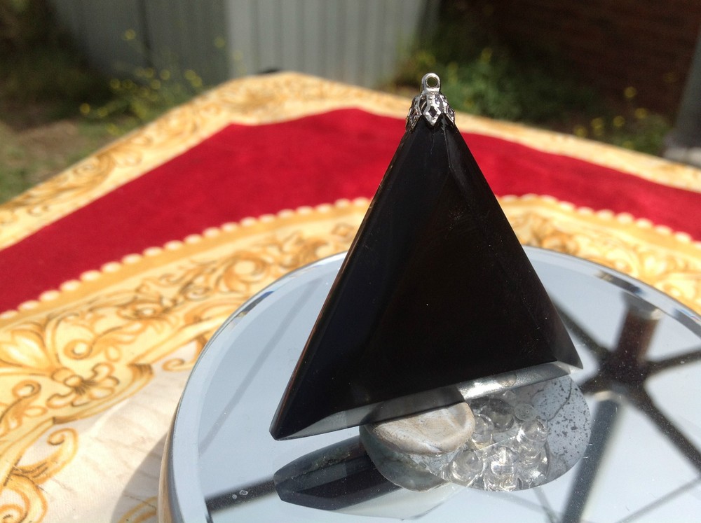 Shungite & Chalcopyrite Orgone Amulet.
