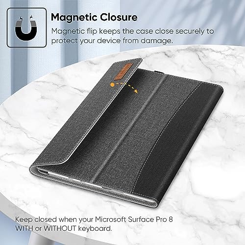 Case for 13 Inch Microsoft Surface Pro 8 (2021 Release) - Multiple Angle Gray