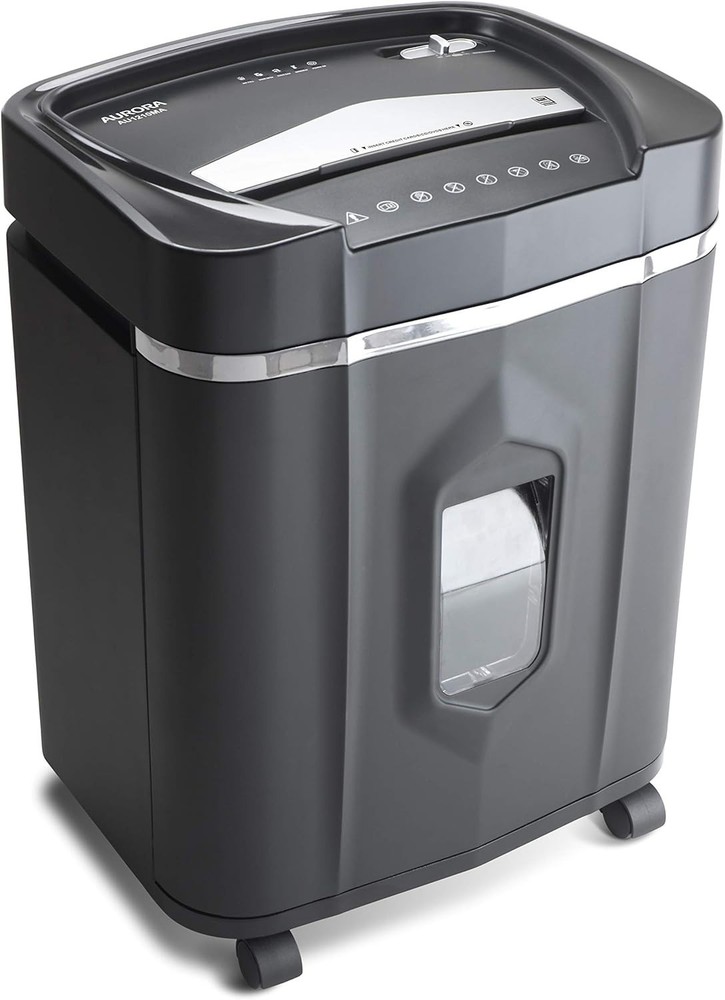Aurora 12-Sheet Micro-Cut Paper/CD Shredder, Quiet Operation
