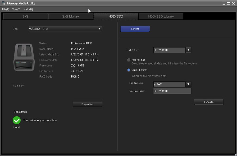 Sony Ruggedized Raid PSZ-RA Thunderbolt 2 Portable RAID Array (12TB)