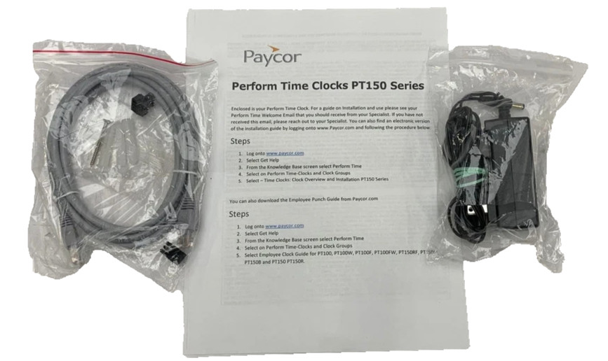 New Paycor Time 150 Series Clock PT150RF with Proximity Badge Reader