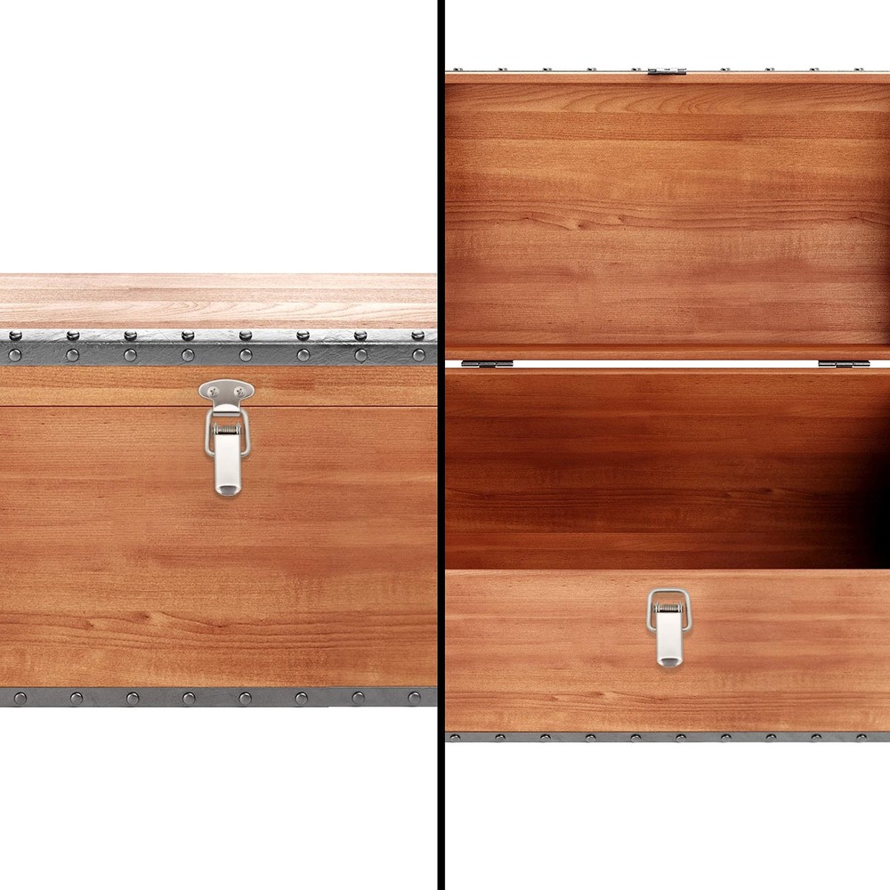 24 Pack Spring Loaded Buckle Latch Toggle Hasp Lock for Wooden Case Toolbox