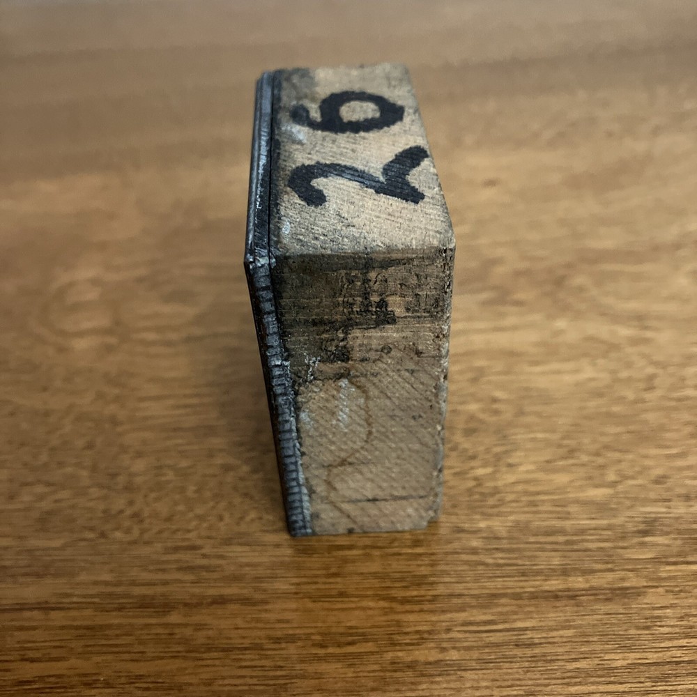 Vintage Printing Letterpress Printers Block Copper