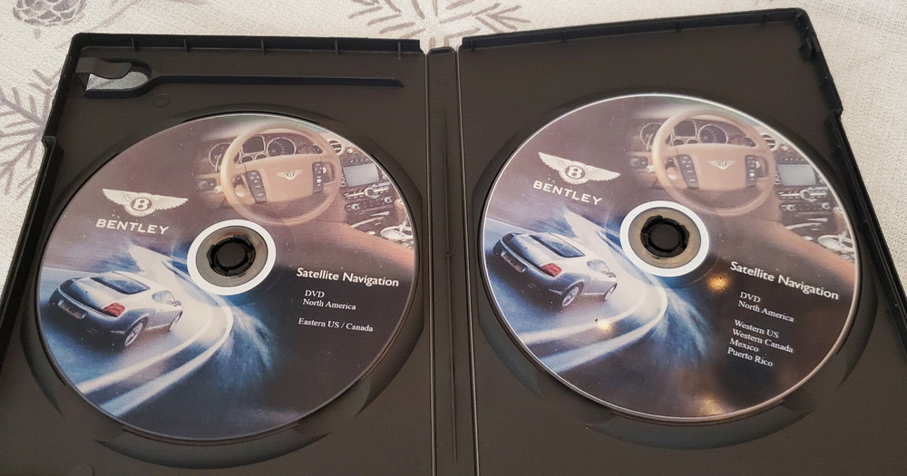 2007 - 2011 Bentley GPS DVD Maps Navigation Disks (2 Disk Set)