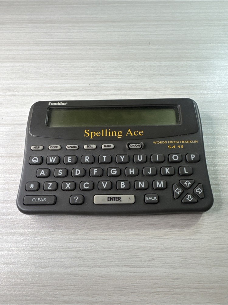 Franklin Spelling Ace with Thesaurus, SA-98, works