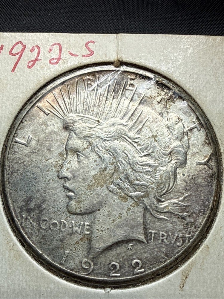 1922-S SILVER Peace Dollar - VG+