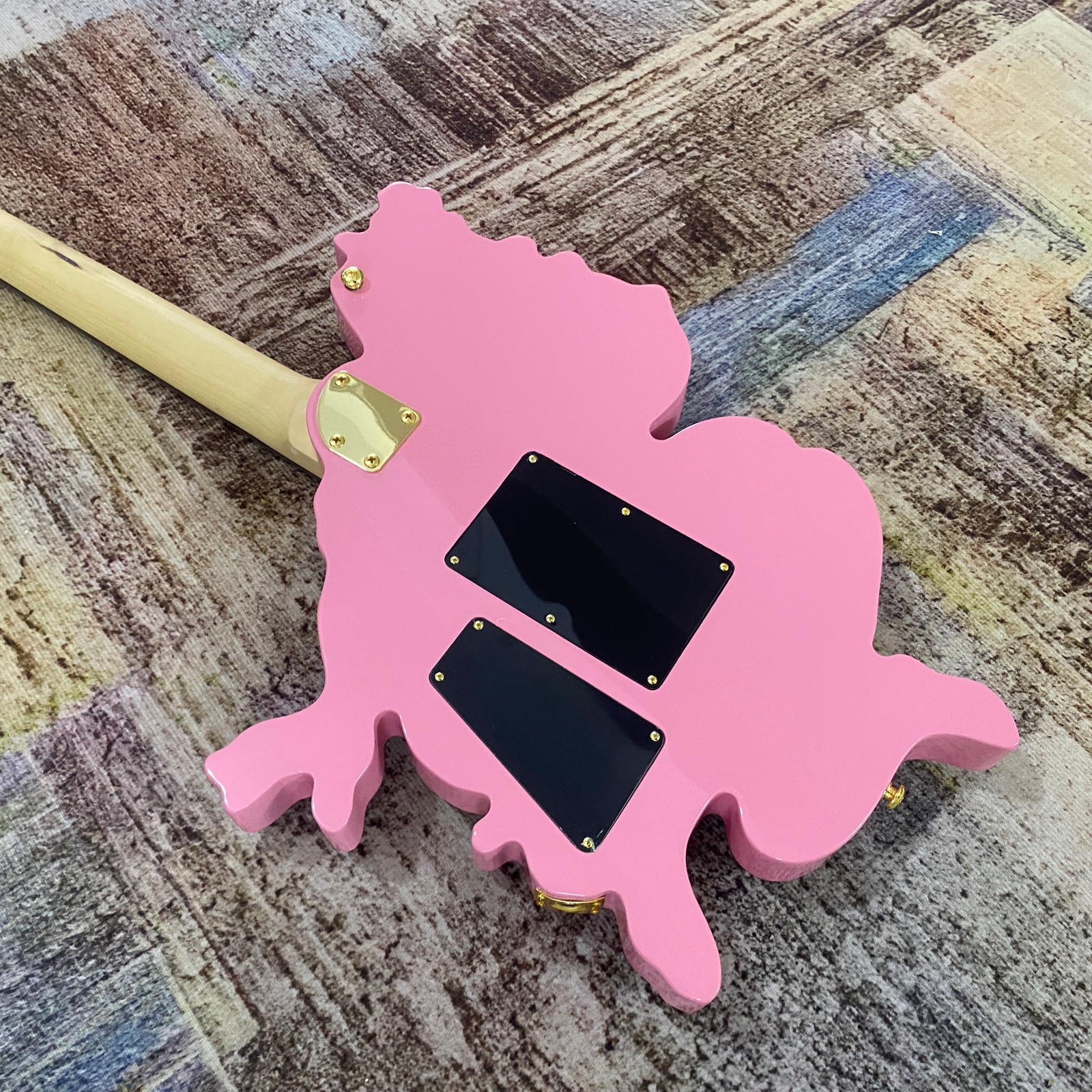 Anime&Manga beautiful girl shaped Electric Guitar Tremolo HH Pickups 24Frets