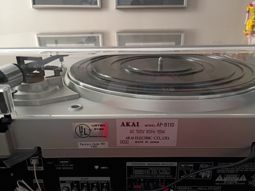 Akai AP-B110 Turntable + Sony STR-DH190 Receiver Bundle!