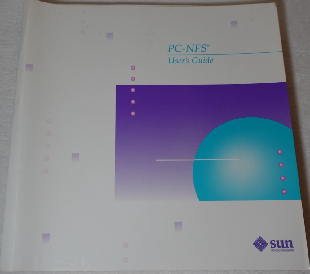 Sun Microsystems PC-NFS 1992 Original User's Guide