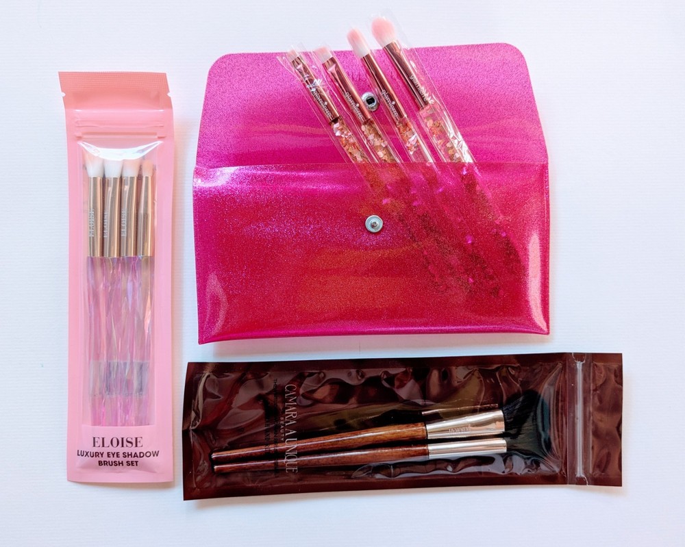 Makeup Brushes Lot: Eliose, Glamierre, Camara A Unique: Eyeshadow & misc
