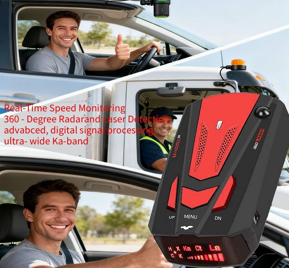 Radar Detector - Full Frequency Detection with Real-Time Voice Alerts