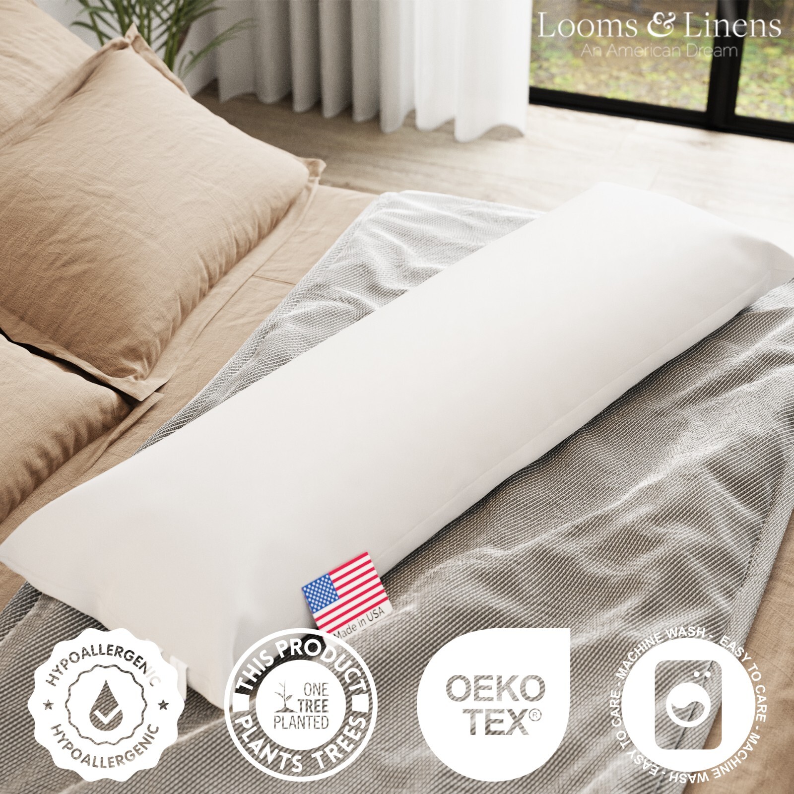 Dakimakura Pillow Full Body Pillow for  Pregnant Women Adults Elderly Sleep USA