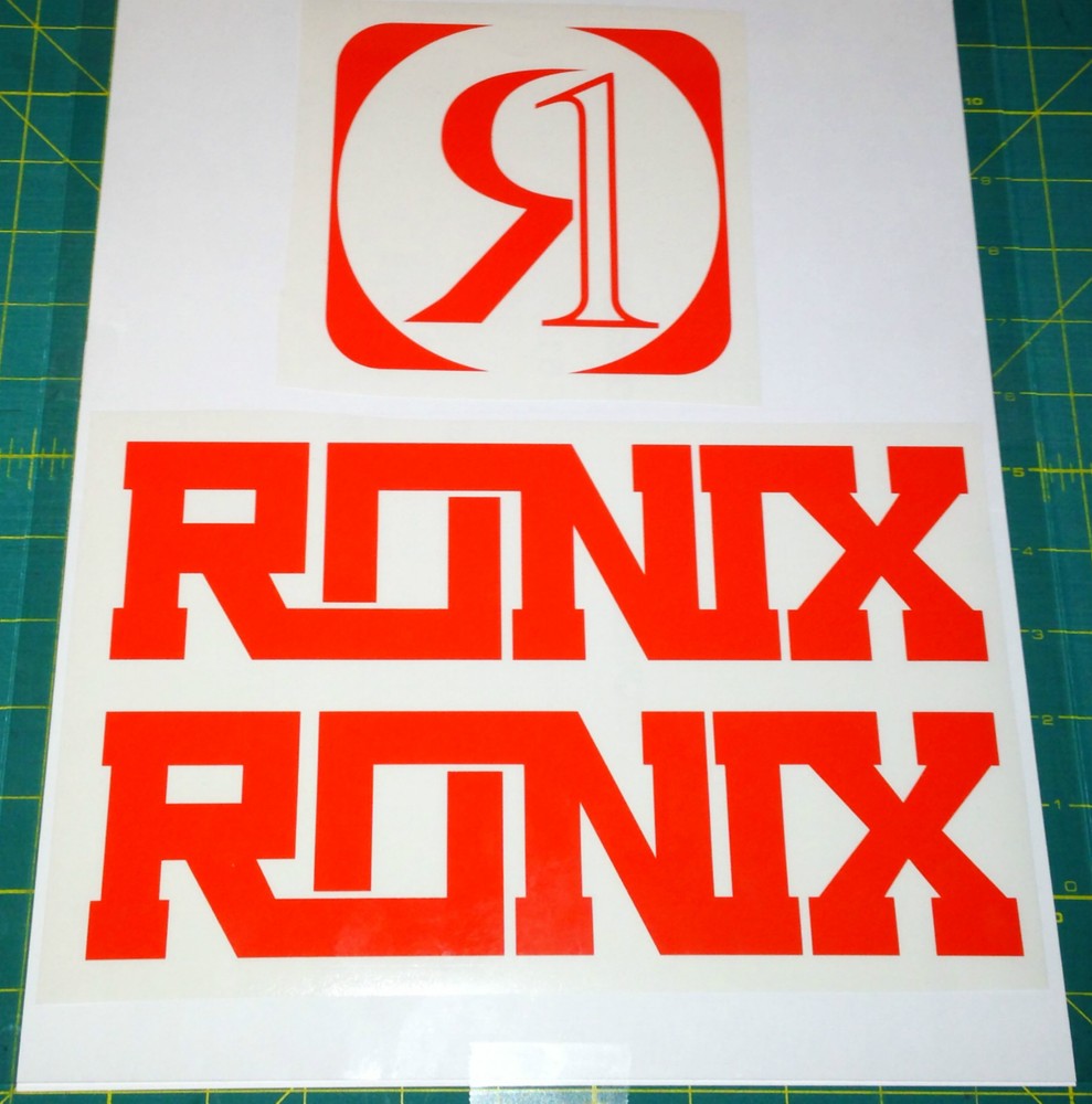 RONIX CODE LOGO DECAL STICKER ORANGE  WAKEBOARD YOU GET 2!!