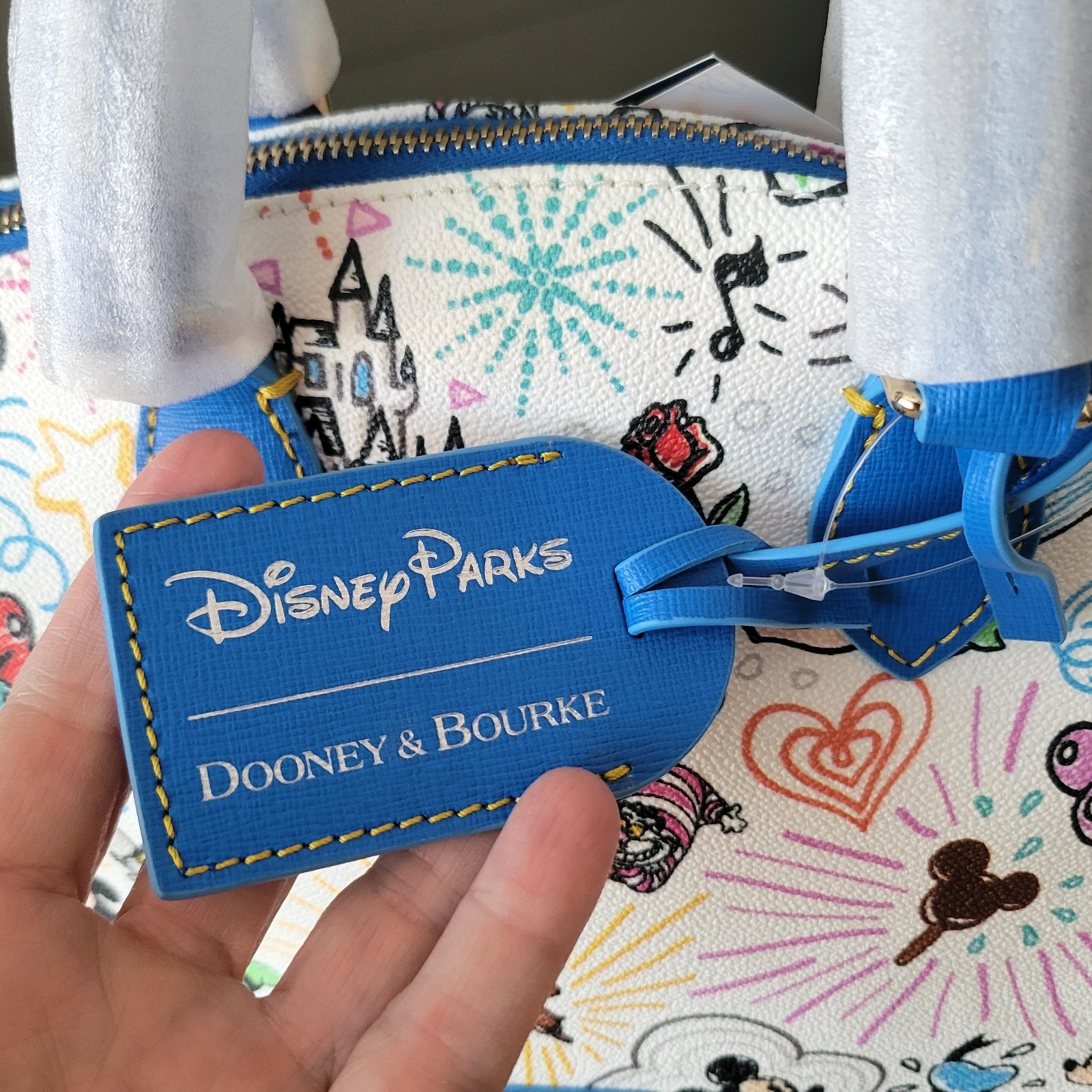 Disney Parks Dooney & Bourke 10th Anniversary Sketch Satchel Shoulder Bag NWT