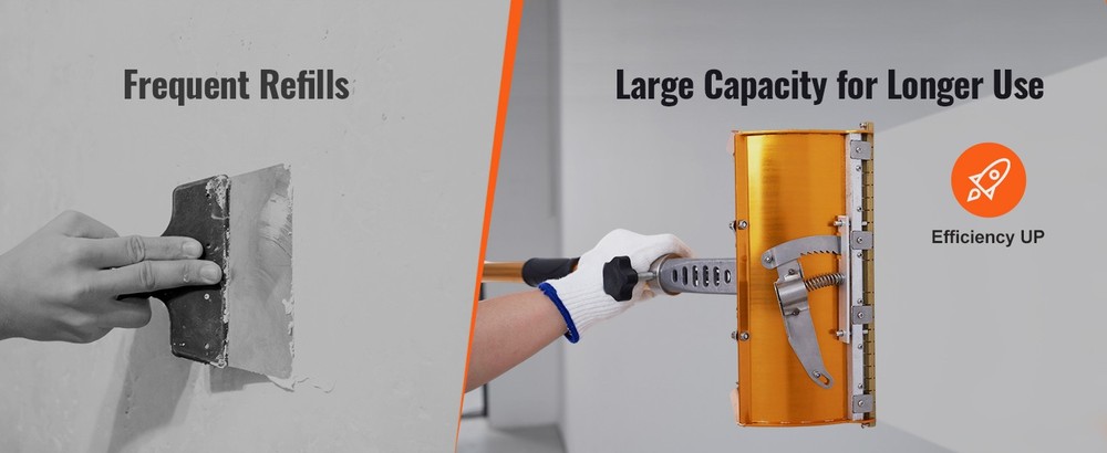 Drywall Flat Box Handle 40-64'' Anodized Al 5-Section Length Adjustable Non-Slip