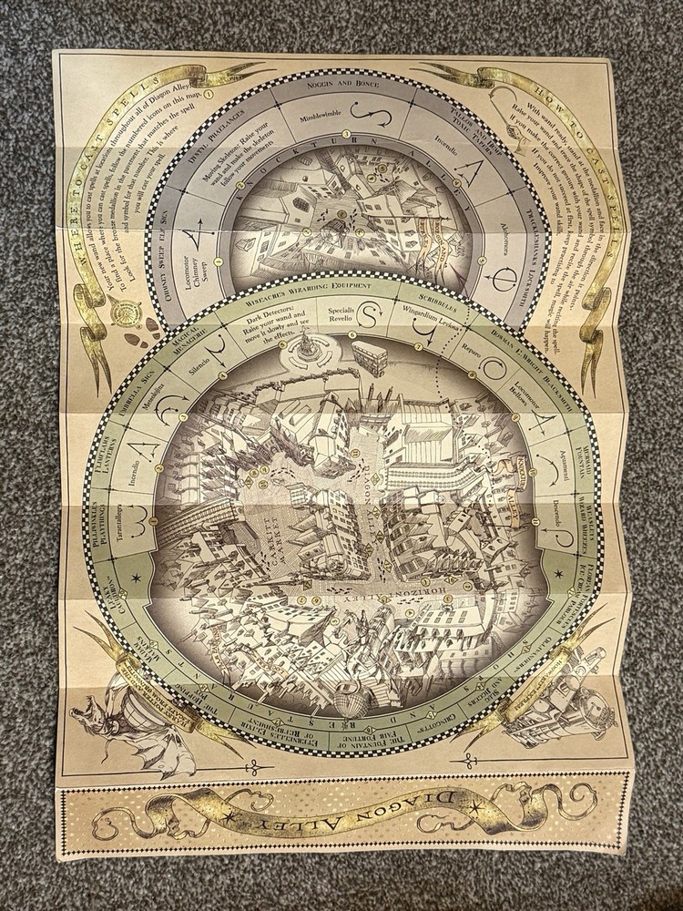 Universal Studios Harry Potter Interactive Wand Harry Potter Box And Map