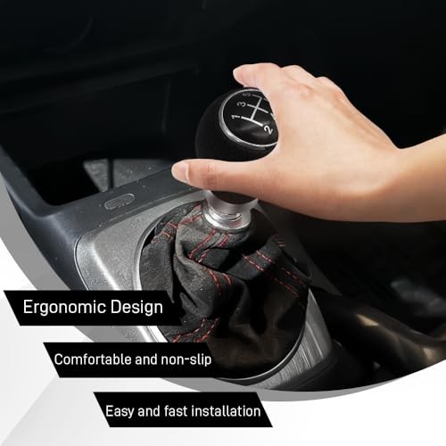 5 Speed Shift Knob, Manual Gear Shift Knobs Gear 5/Round Head R Down