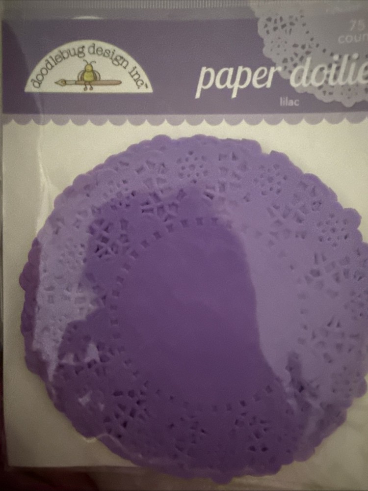 Doodlebug DD-4459  Doilies 4.5" 75/Pkg-Lilac