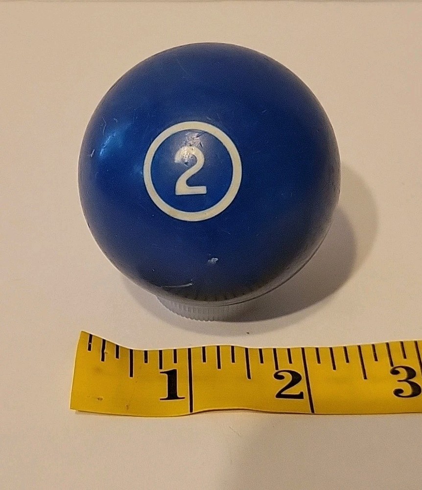 Vintage No. 2 Solid Blue Pool Ball Billiard 2" Replacement (C)