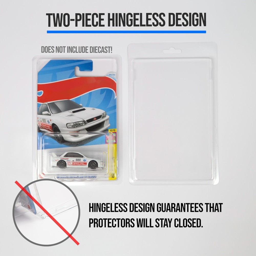 Plastic Protector Case Compatible with Hot Wheels Mainline Series Two Part Di...