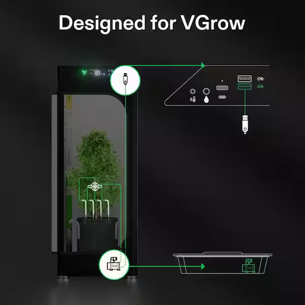 Flexfeed Drip Irrigation Potted Plant Kit 4W Automatic Irrigation System with Pu