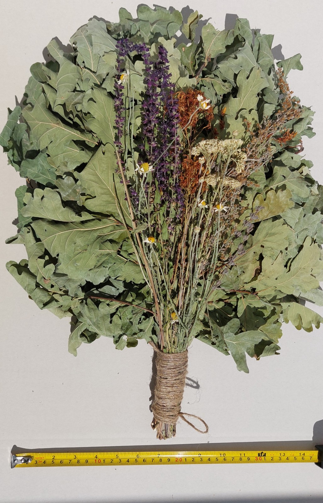 18st Oak brooms+herbs sauna banya venik whisks Eiche eco 2025 Ukrainian free shi