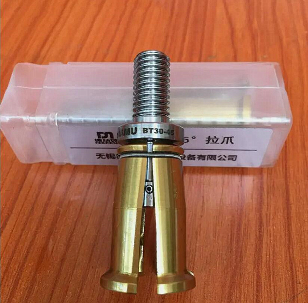 BT30 4 Petal Clamp Pull Claw CNC Spindle 45 Degree Outer Screw Pull Part 1Pcs
