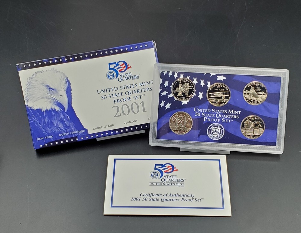 1999 - 2009 U.S. Mint Proof State Quarters 11 Sets w/ COAs CLAD