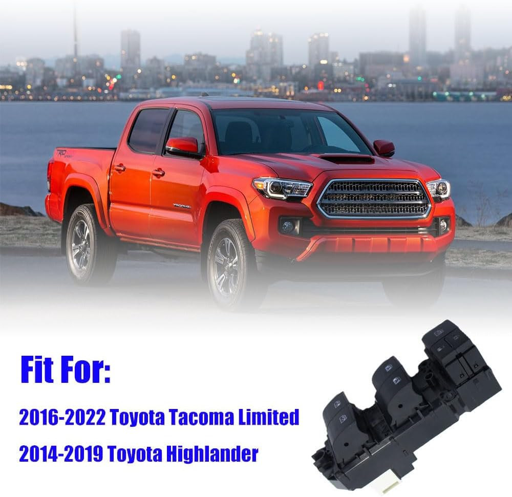 2014-21 Tacoma Highlander Front Left Driver Side Window Switch–Compatible