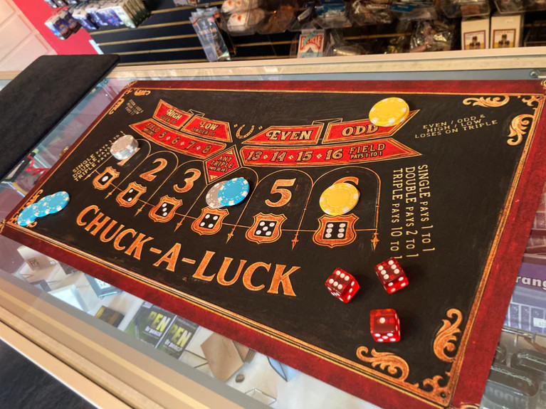 Chuck-A-Luck Layout CHUCK A LUCK LAYOUT 27”X14” MAT