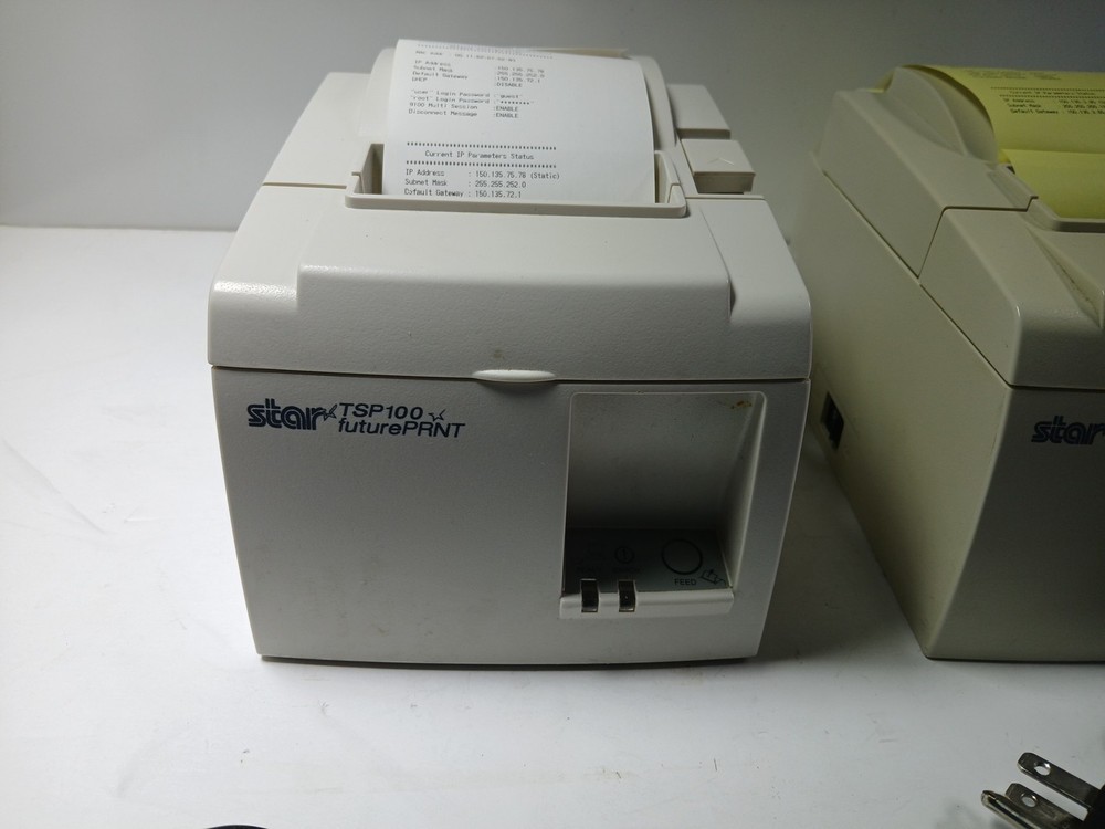 Star Micronics TSP100 future PRNT Thermal Receipt Printer POS Lot 2 Tested