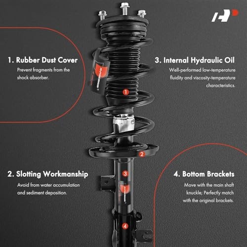 Front Struts Compatible with Mazda CX-5 2013-2016 - 2x Replacement Suspension