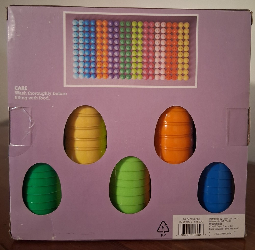 NEW Spritz Plastic Easter Eggs 200 Count 10 Different Colors Refillable BPA Free