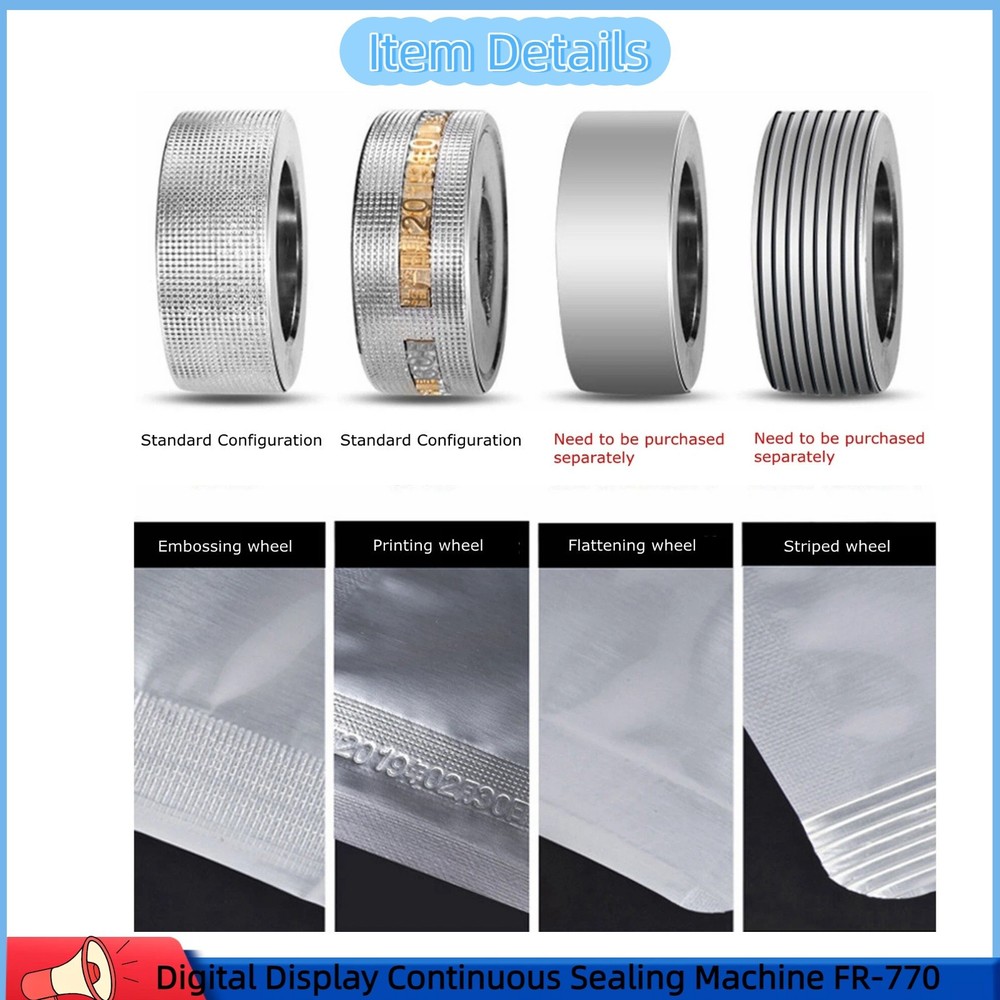 Digital Display Continuous Sealing Machine Film Sealer Packing Packaging