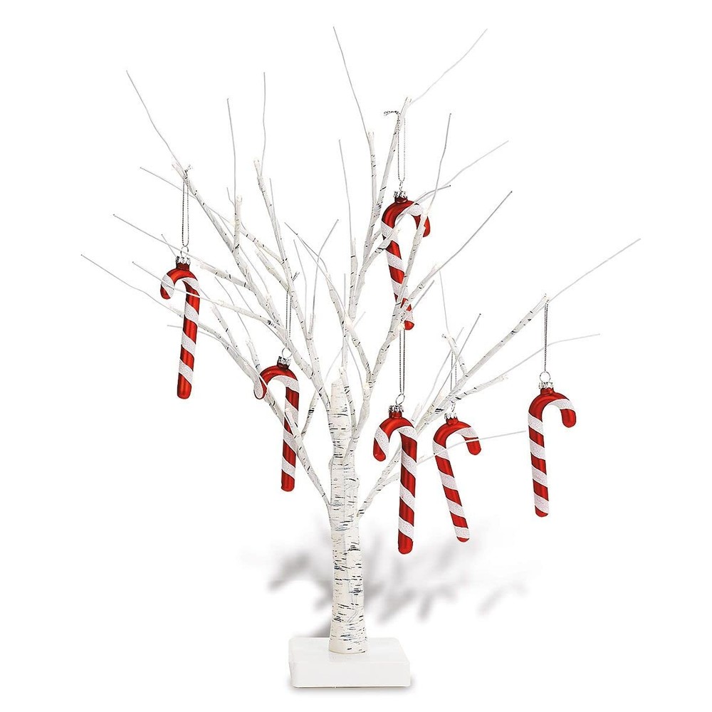 White Birch Light-Up Easter Tree - 15" Tabletop LED Twig Holiday Tree, Lights...