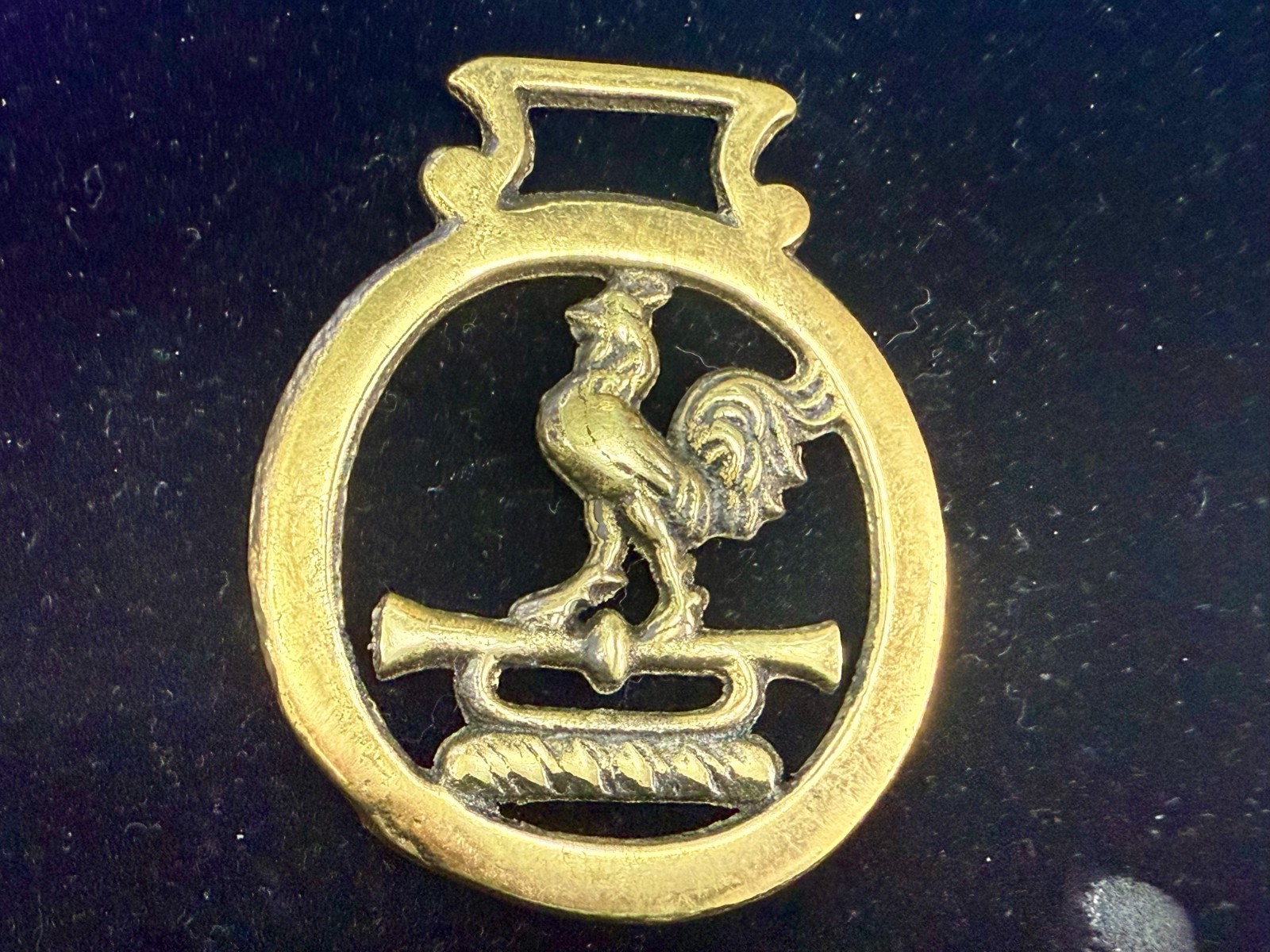 Rooster Cockerel Trumpet Openwork Bridle Harness Horse Saddle Medallion