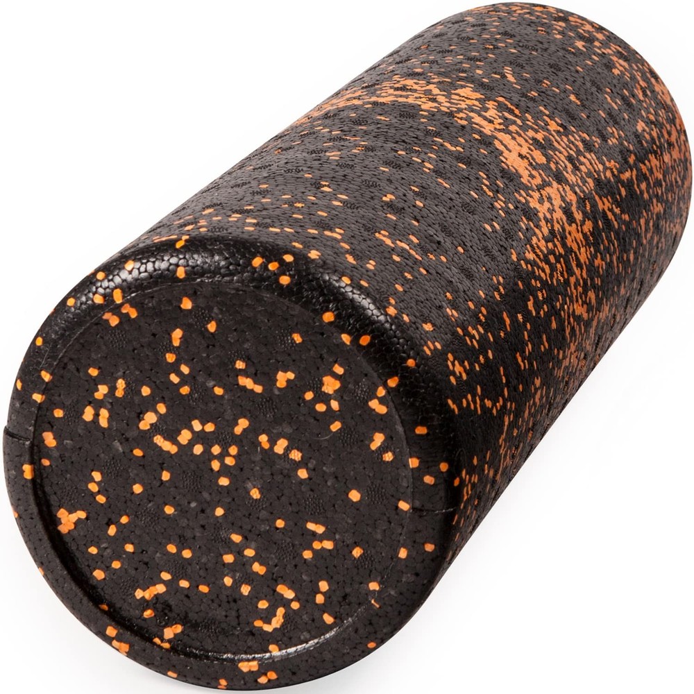 High Density Foam Roller, Speckled Orange, 18-Inch