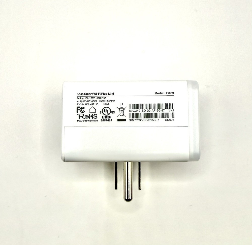 TP-Link Kasa Smart Wi-Fi Mini Plug HS103P4 - New - Open Box