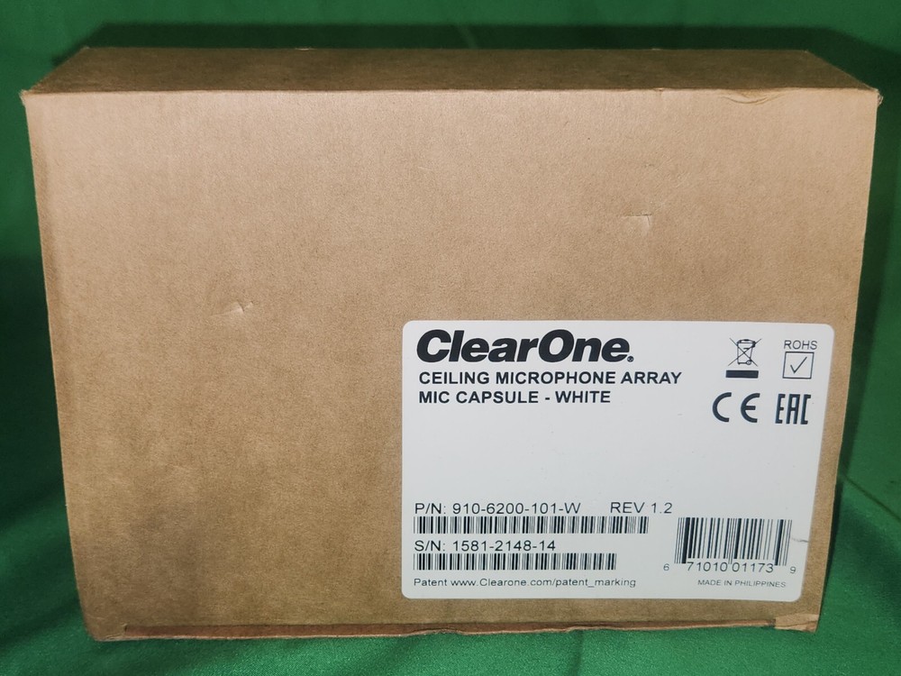 ClearOne 860-6200-101-W Ceiling Microphone Array Mic Capsule - White