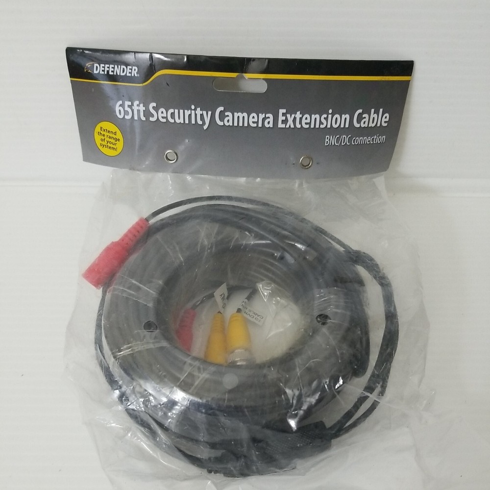65ft BNC/DC connection Extension Cable Cord HD Outdoor Security Camera