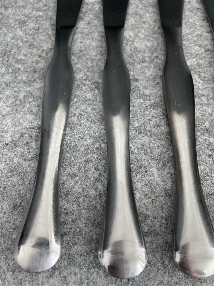 4 Retroneu 18/10 Stainless SILHOUETTE Flatware Modern Solid Knives