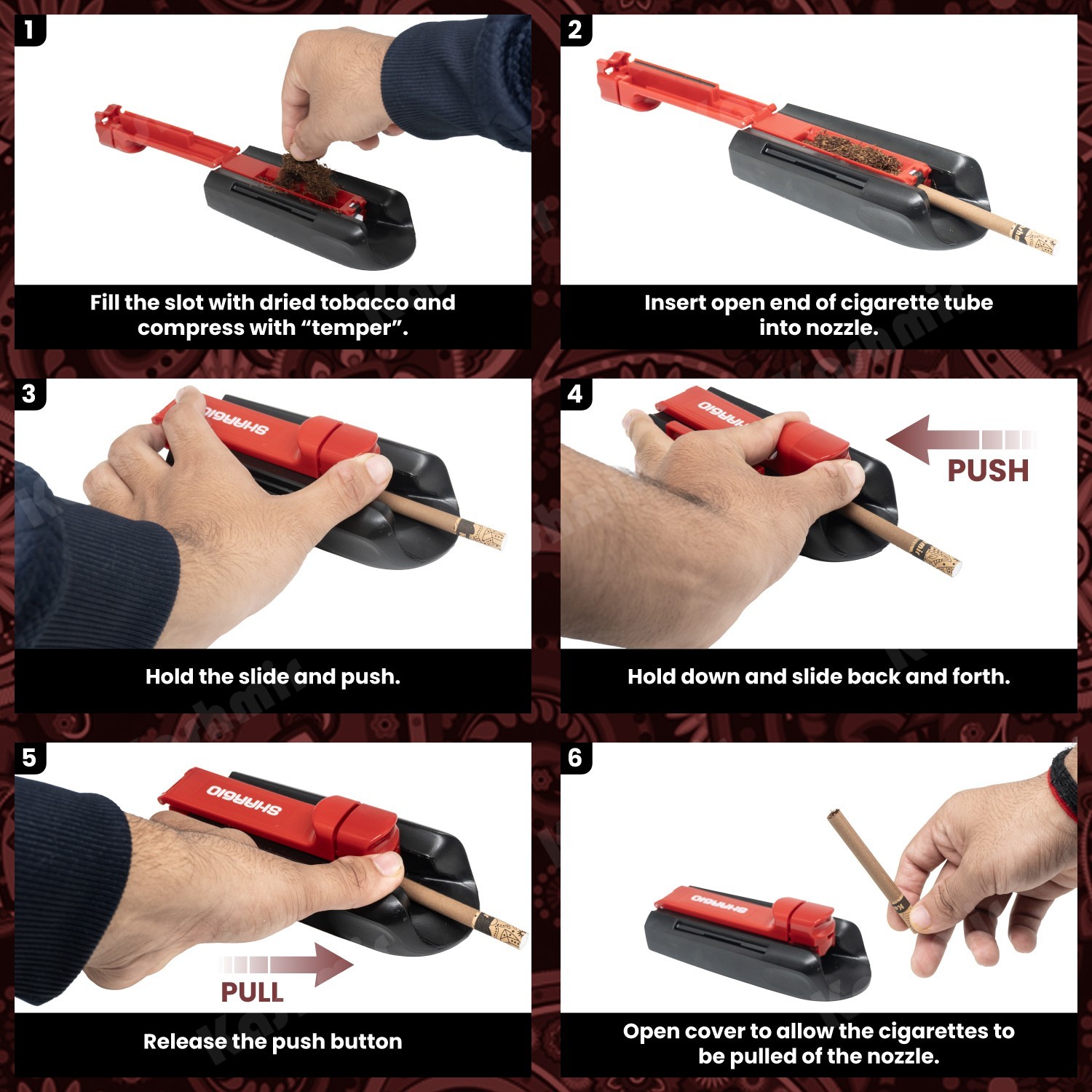 Cigarette Injector Machine Manual Cigarette Rolling Machine King & 100's Tubes