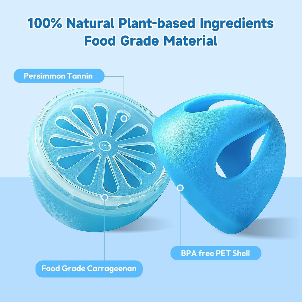 Refrigerator Deodorizer 3 Pack, Natural Plant Fridge Deodorizer Long-Lasting ...