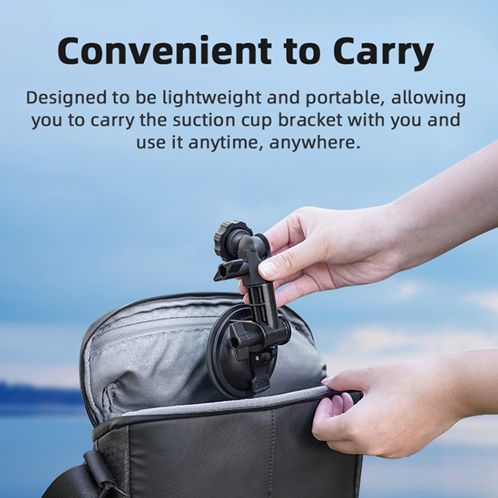 Car Suction Cup Bracket Adapter Bezel Angle Adjustments for DJI OSMO POCKET 3