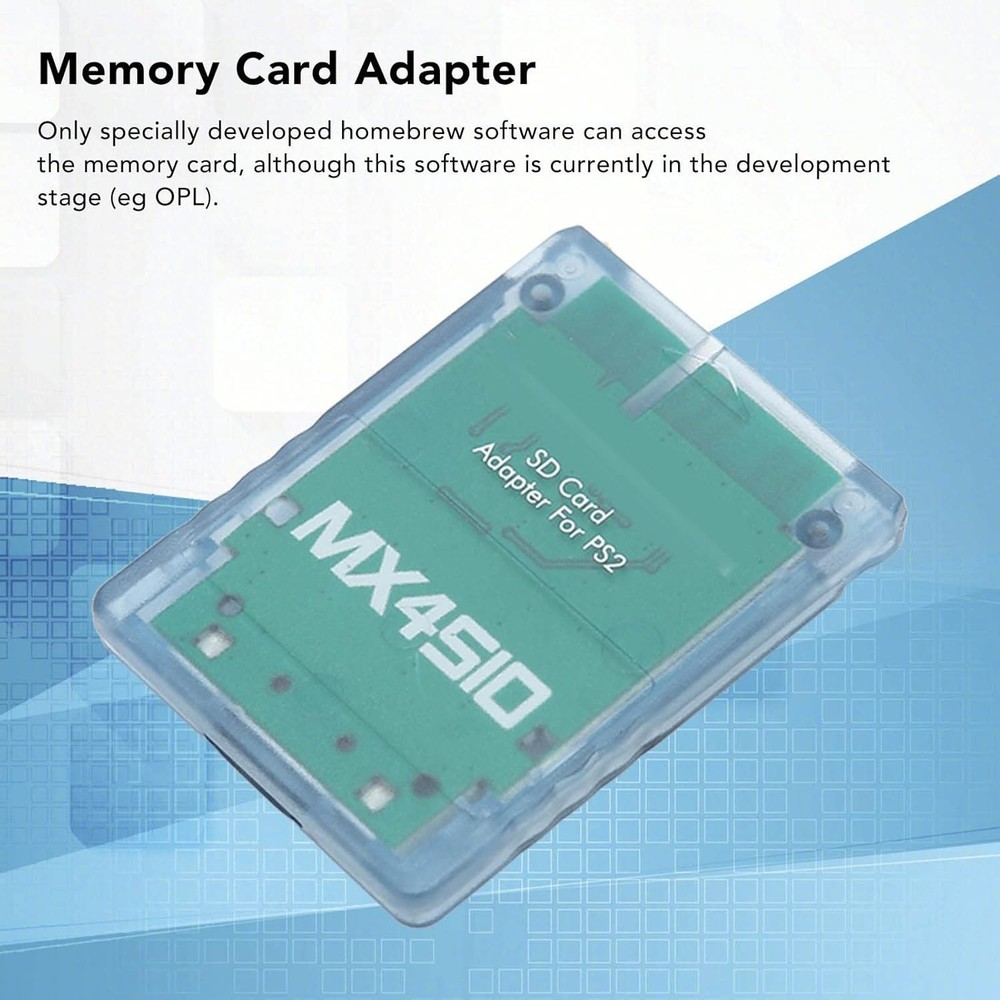 MX4SIO SD Card Adapter for PS2, Memory Card Expansion for SIO Replacement Mem...