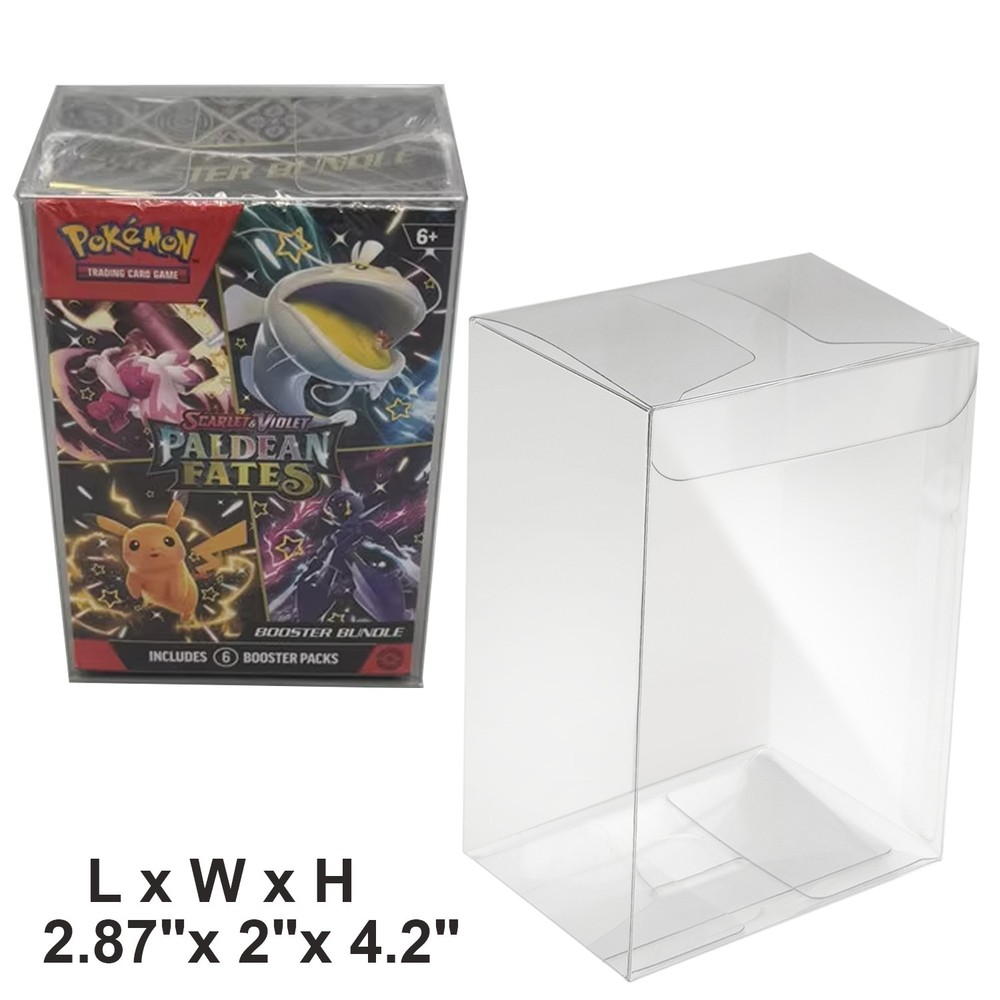 20PC Pokemon Protective Clear Case Protectors for Booster Bundle & Battle Box
