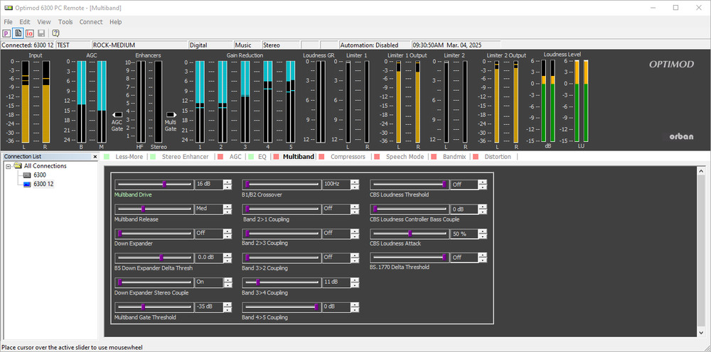 Orban Optimod 6300 DAB AES/EBU 5-Band Web Digital Audio Processor CBS Loudness
