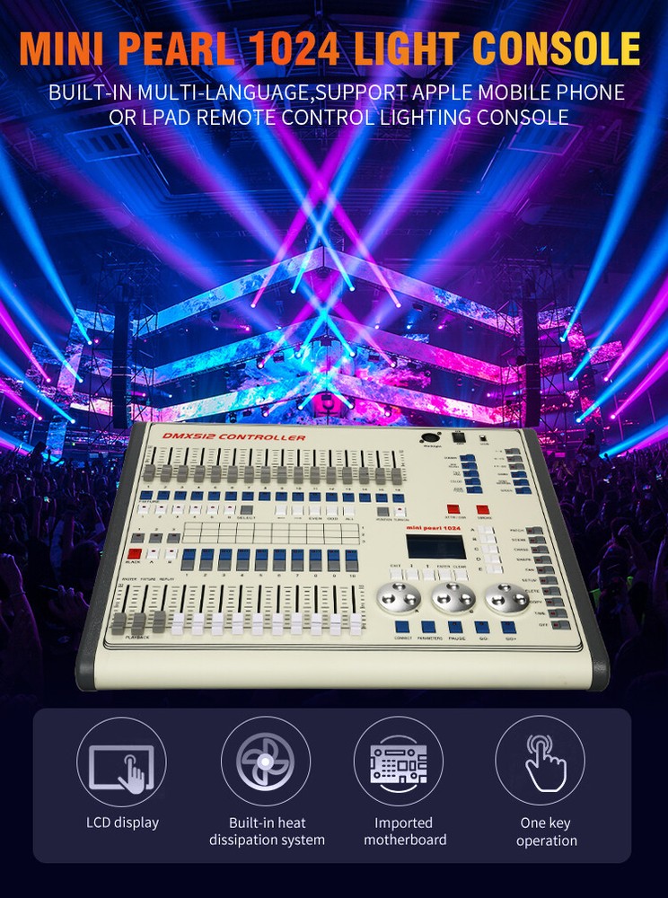 1024CH Console Mini Pearl DMX512 Lighting Disco Computer Light DMX Controller