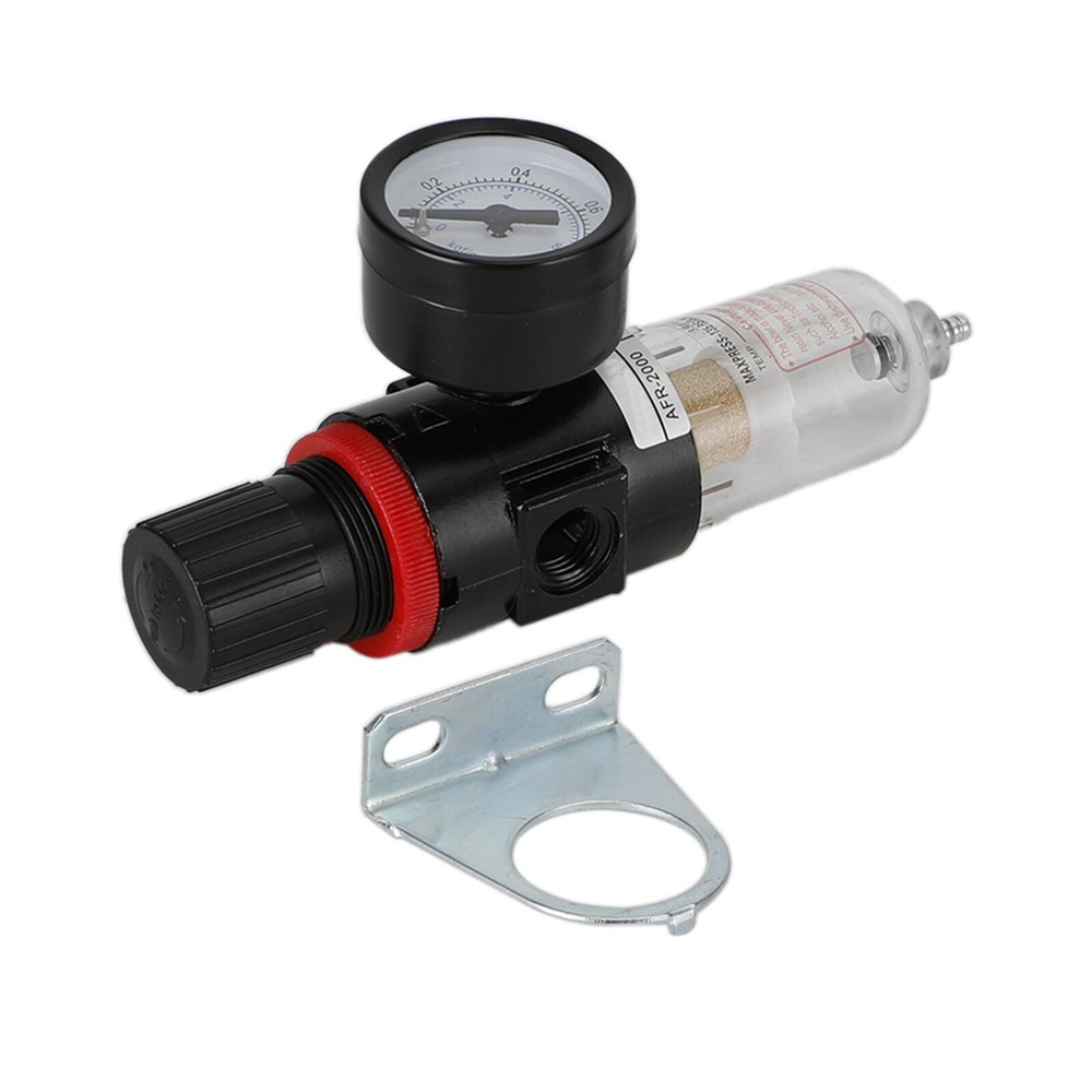 AFR-2000 1/4" Air Compressor Filter Water Separator Trap Tools Regulator Gauge