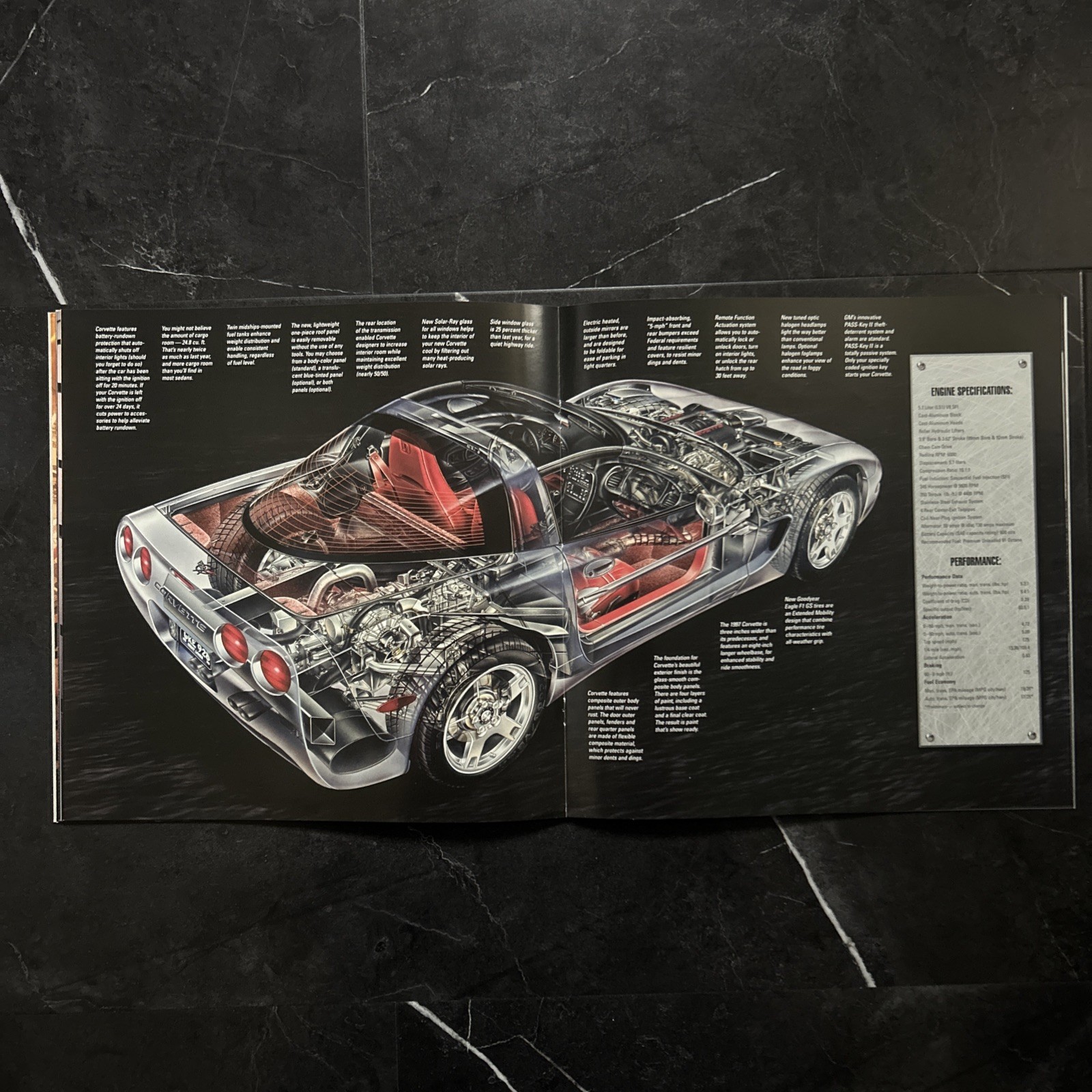 1997 ORIGINAL Chevrolet C5 Corvette Dealer Deluxe Sales Brochure Printed Dec. 96